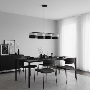 Lámpara colgante Lomis Gris (4 luces)