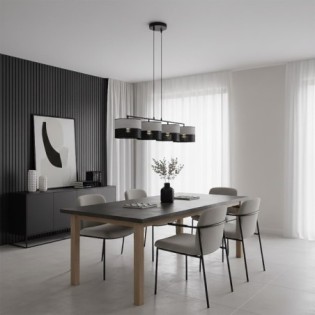 Lámpara colgante Lomis Gris (4 luces)