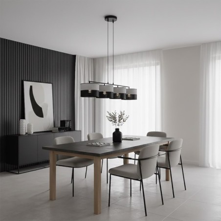 Lámpara colgante Lomis Gris (4 luces)