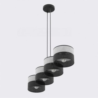 Lámpara colgante Lomis Gris (4 luces)