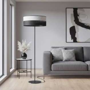 Lámpara de pie Lomis Gris