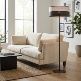 Lámpara de pie Lomis Gris