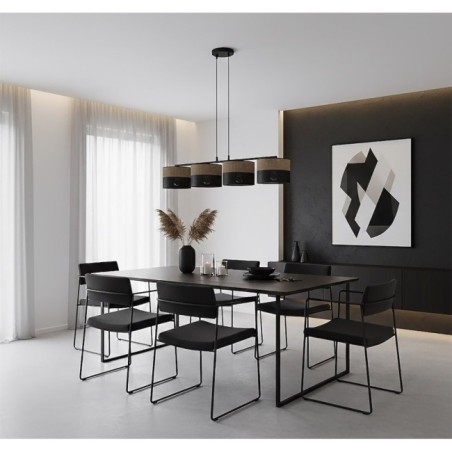 Lámpara colgante Lomis Marrón (4 luces)