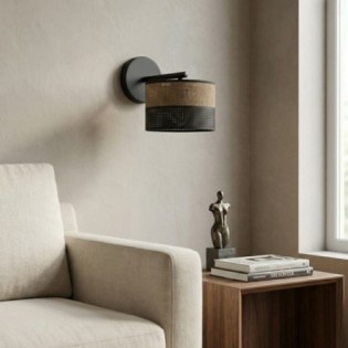 Aplique de pared Lomis Marrón