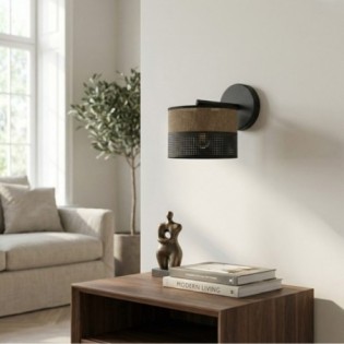 Aplique de pared Lomis Marrón