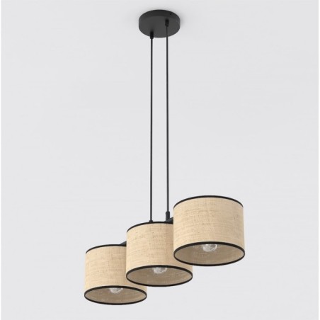 Lámpara colgante Nar Ratán (3 luces)