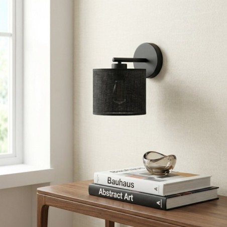 Aplique de pared Nar Negro