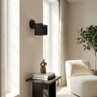 Aplique de pared Nar Negro