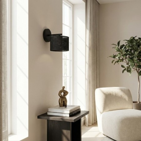 Aplique de pared Nar Negro