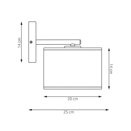 Aplique de pared Nar Negro
