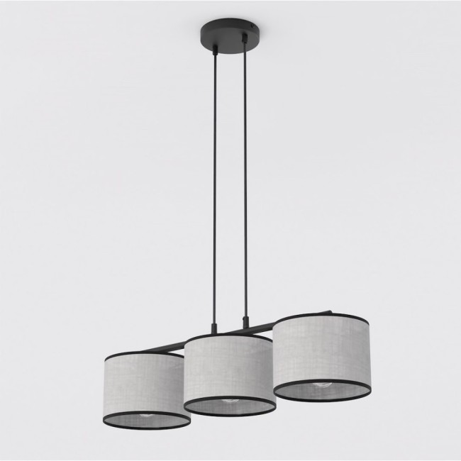 Lámpara colgante Nar Gris (3 luces)