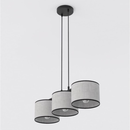 Lámpara colgante Nar Gris (3 luces)