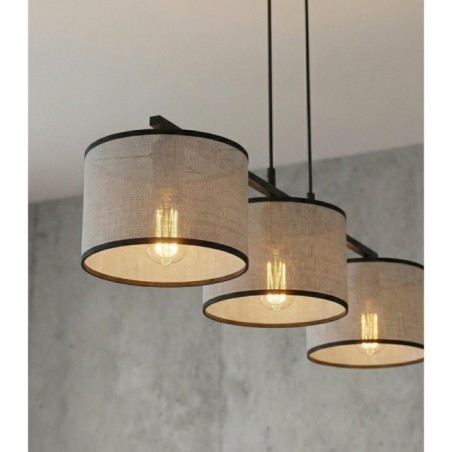 Lámpara colgante Nar Gris (3 luces)