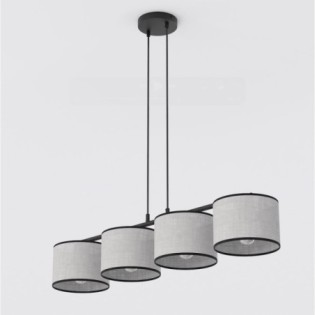 Lámpara colgante Nar Gris (4 luces)