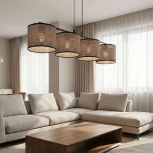 Lámpara colgante Nar Gris (4 luces)