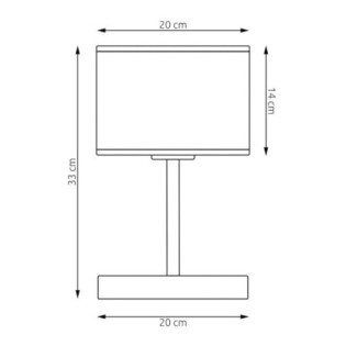 Lámpara de mesa  Nar Gris