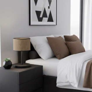 Lámpara de mesa Nar Marrón