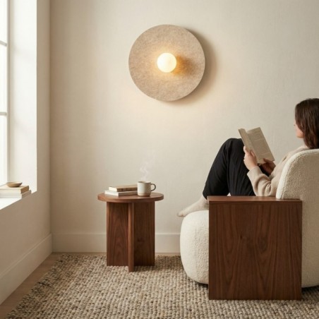 Aplique de pared San L Beige