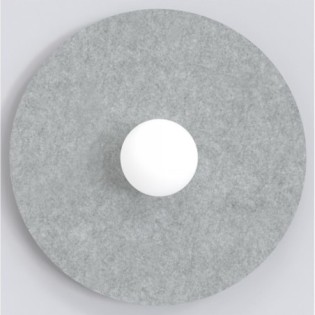 Aplique de pared San L Gris