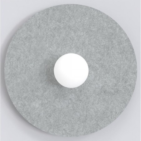Aplique de pared San L Gris