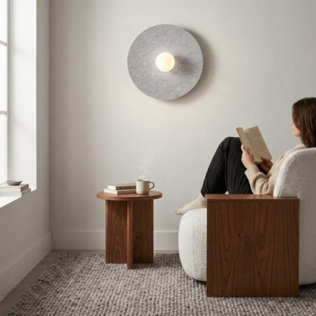 Aplique de pared San L Gris