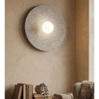 Aplique de pared San L Gris