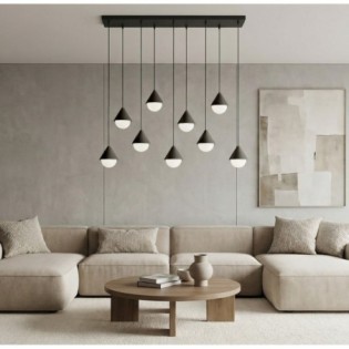 Lámpara colgante Peka Negro...