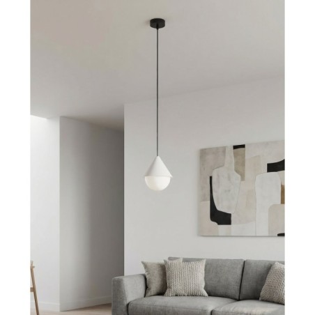 Lámpara colgante Peka Negro+Blanco