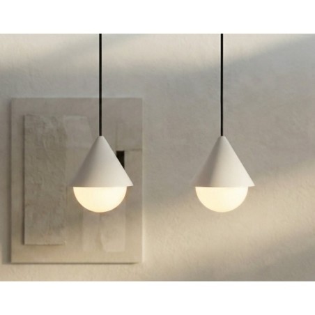 Lámpara colgante Peka II Negro+Blanco (6 luces)