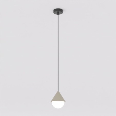 Lámpara colgante Peka Negro+Moca