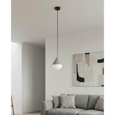Lámpara colgante Peka Negro+Moca