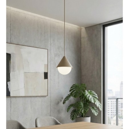 Lámpara colgante Peka Negro+Moca