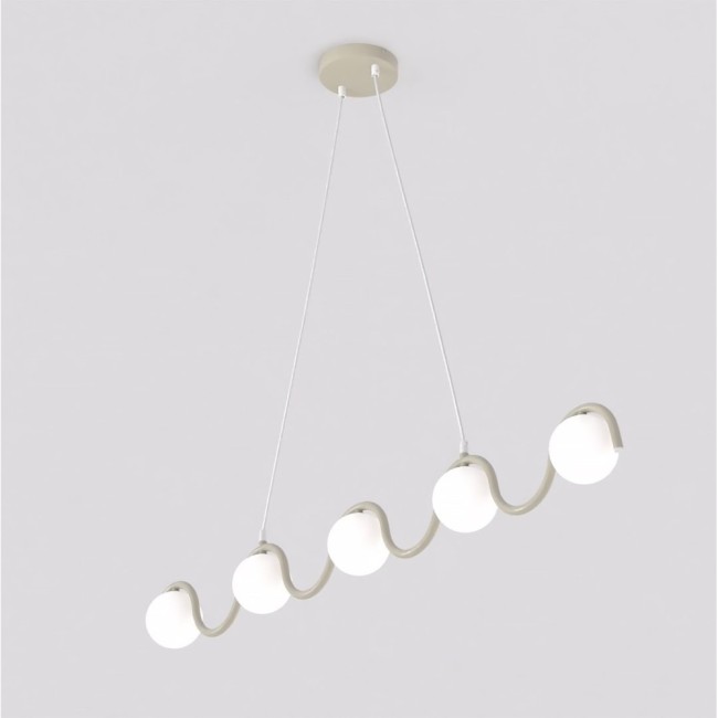 Lámpara colgante Isar Moca (5 luces)