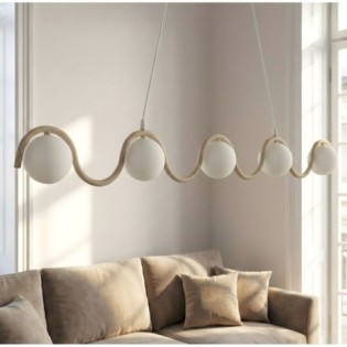 Lámpara colgante Isar Moca (5 luces)