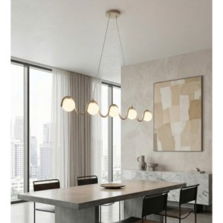 Lámpara colgante Isar Moca (5 luces)