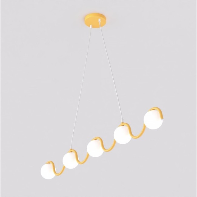 Lámpara colgante Isar Naranja (5 luces)