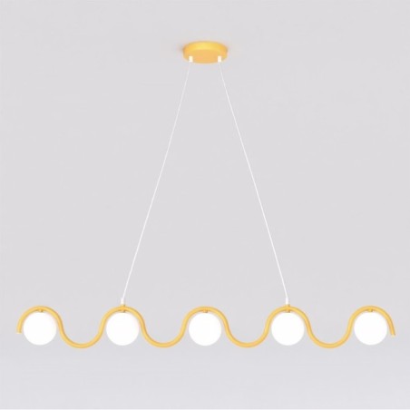 Lámpara colgante Isar Naranja (5 luces)