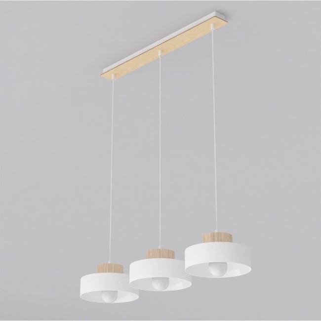 Lámpara colgante Laba Blanco (3 luces)