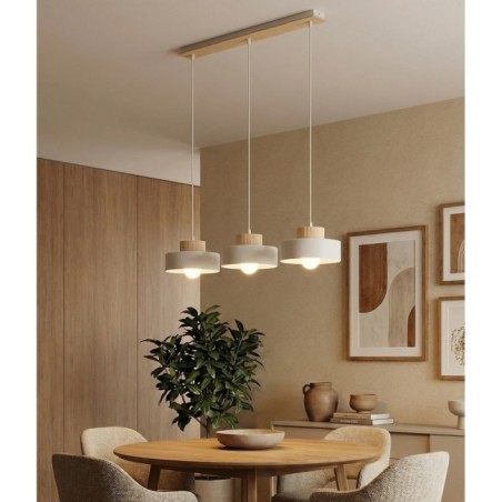 Lámpara colgante Laba Blanco (3 luces)