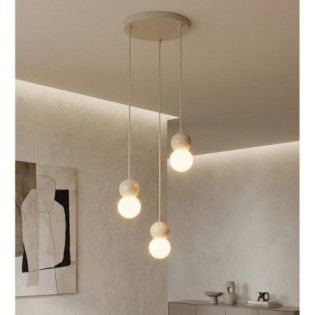 Lámpara colgante Bara Moca (3 luces)