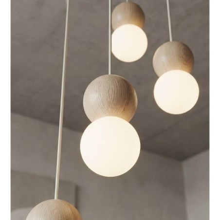 Lámpara colgante Bara Moca (4 luces)