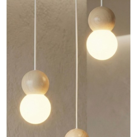 Lámpara colgante Bara Blanco (3 luces)