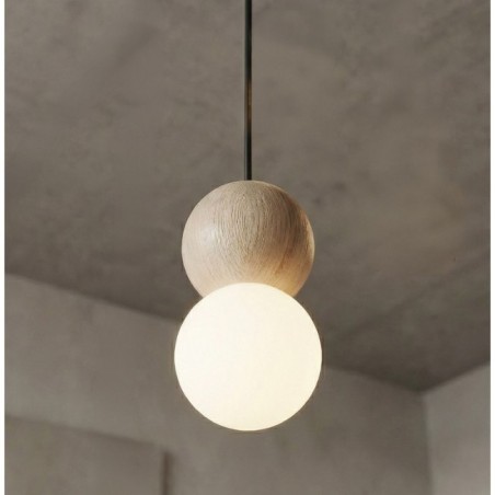 Lámpara colgante Bara Negro (6 luces)