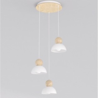 Lámpara colgante Reta II Blanco (3 luces)