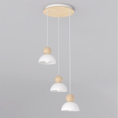 Lámpara colgante Reta II Blanco (3 luces)