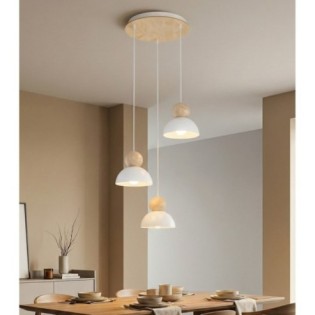 Lámpara colgante Reta II Blanco (3 luces)