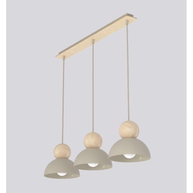Lámpara colgante Reta Moca (3 luces)