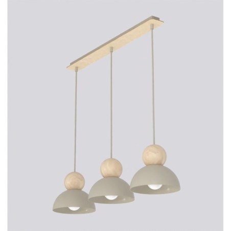 Lámpara colgante Reta Moca (3 luces)