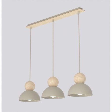 Lámpara colgante Reta Moca (3 luces)