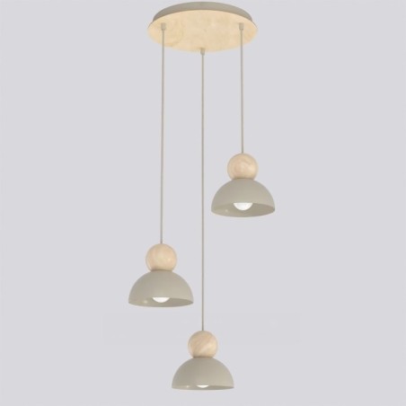 Lámpara colgante Reta II Moca (3 luces)